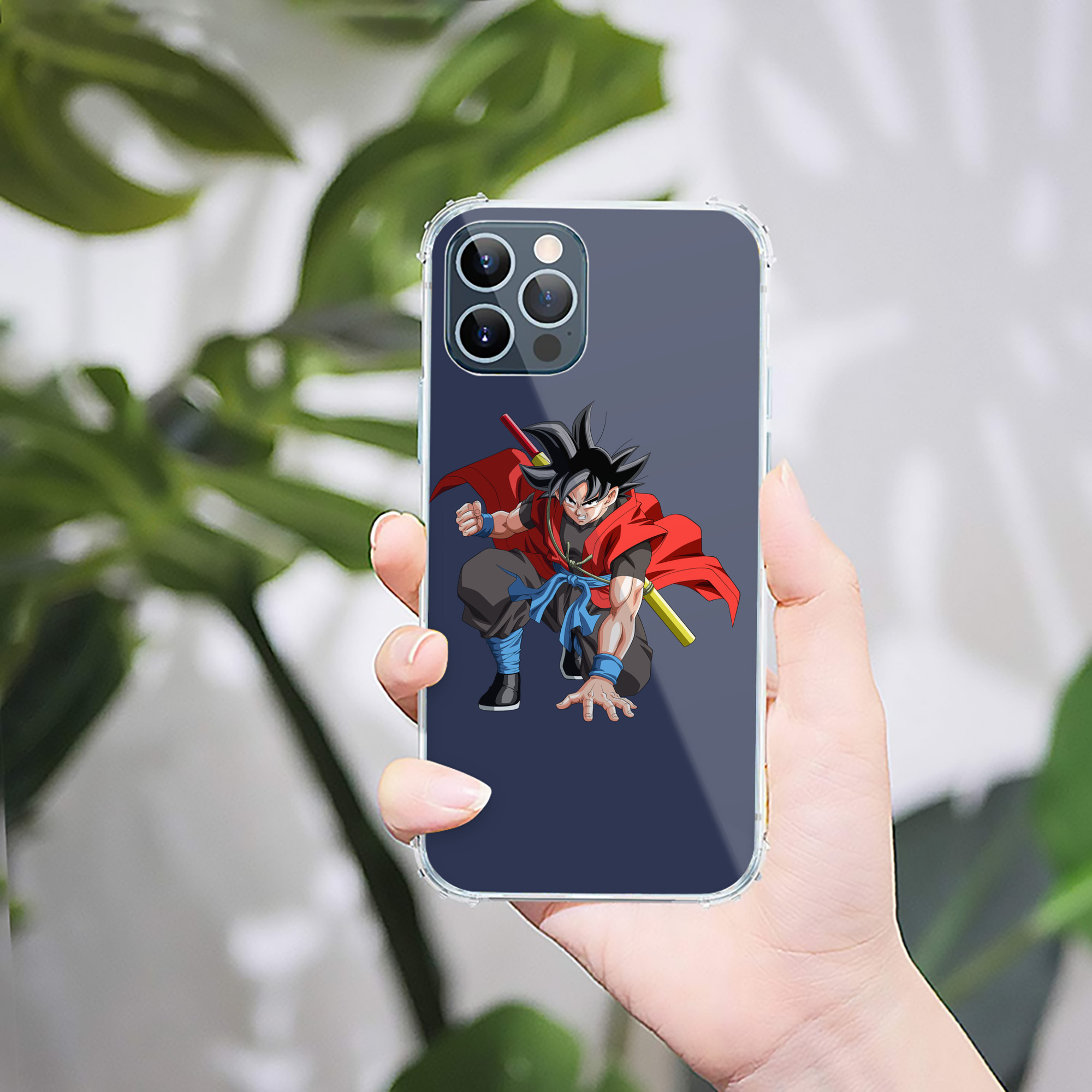 （画像用） ドラゴンボール 孫悟空（そん ごくう）Son Goku カカロット DRAGON BALL Kakarotto 【iPhone 12シリーズ対応】透明スマホケース（クリアソフトケース）